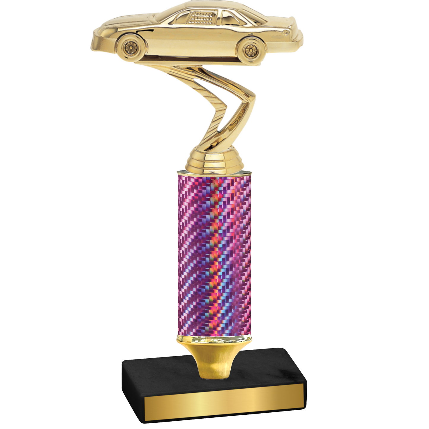 Value Pink Carbon Fiber Cars Trophy