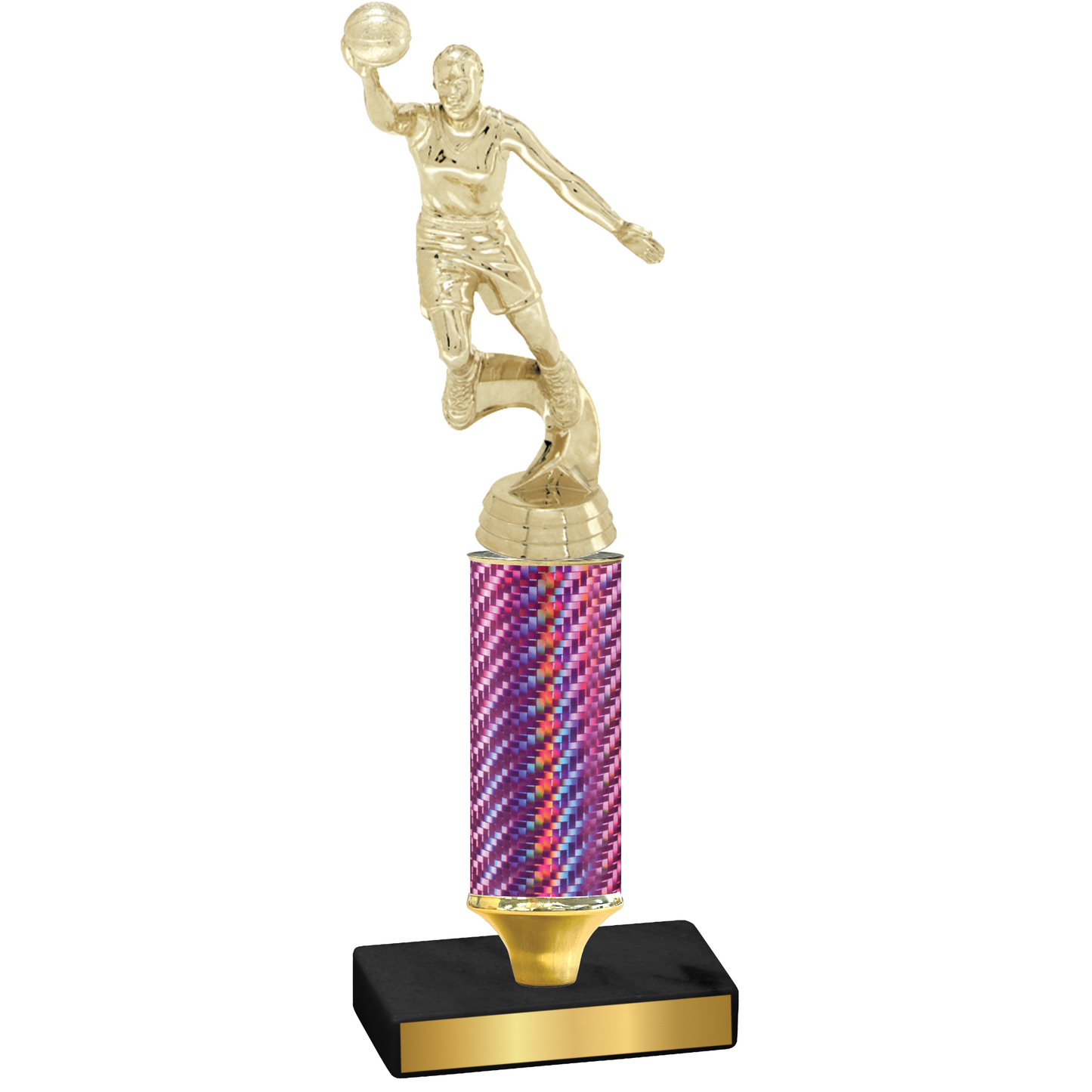 Value Pink Carbon Fiber Basketball Trophy