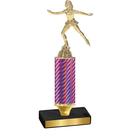 Value Pink Carbon Fiber Skater Trophy