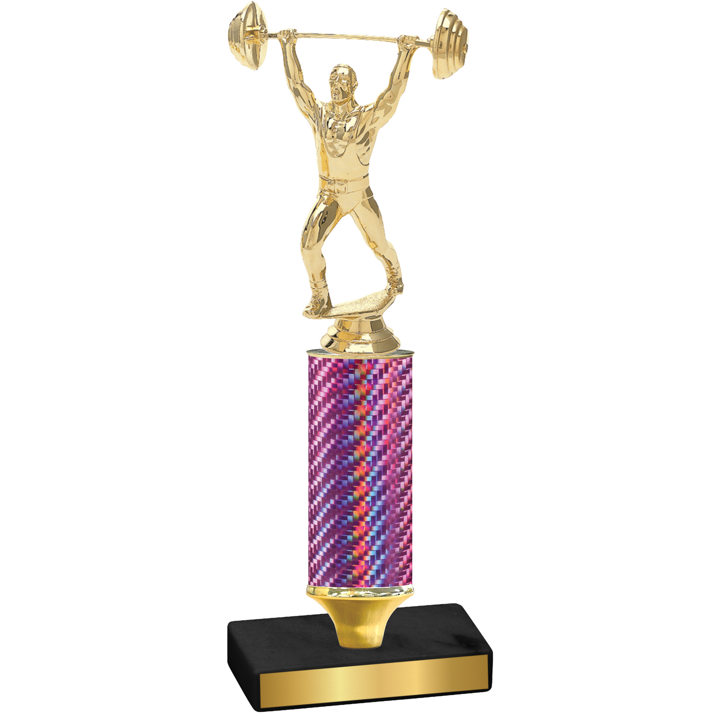 Value Pink Carbon Fiber Weights Trophy