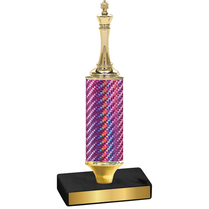 Value Pink Carbon Fiber Chess Trophy