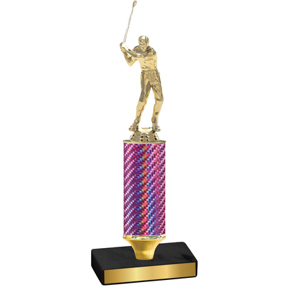 Value Pink Carbon Fiber Golf Trophy