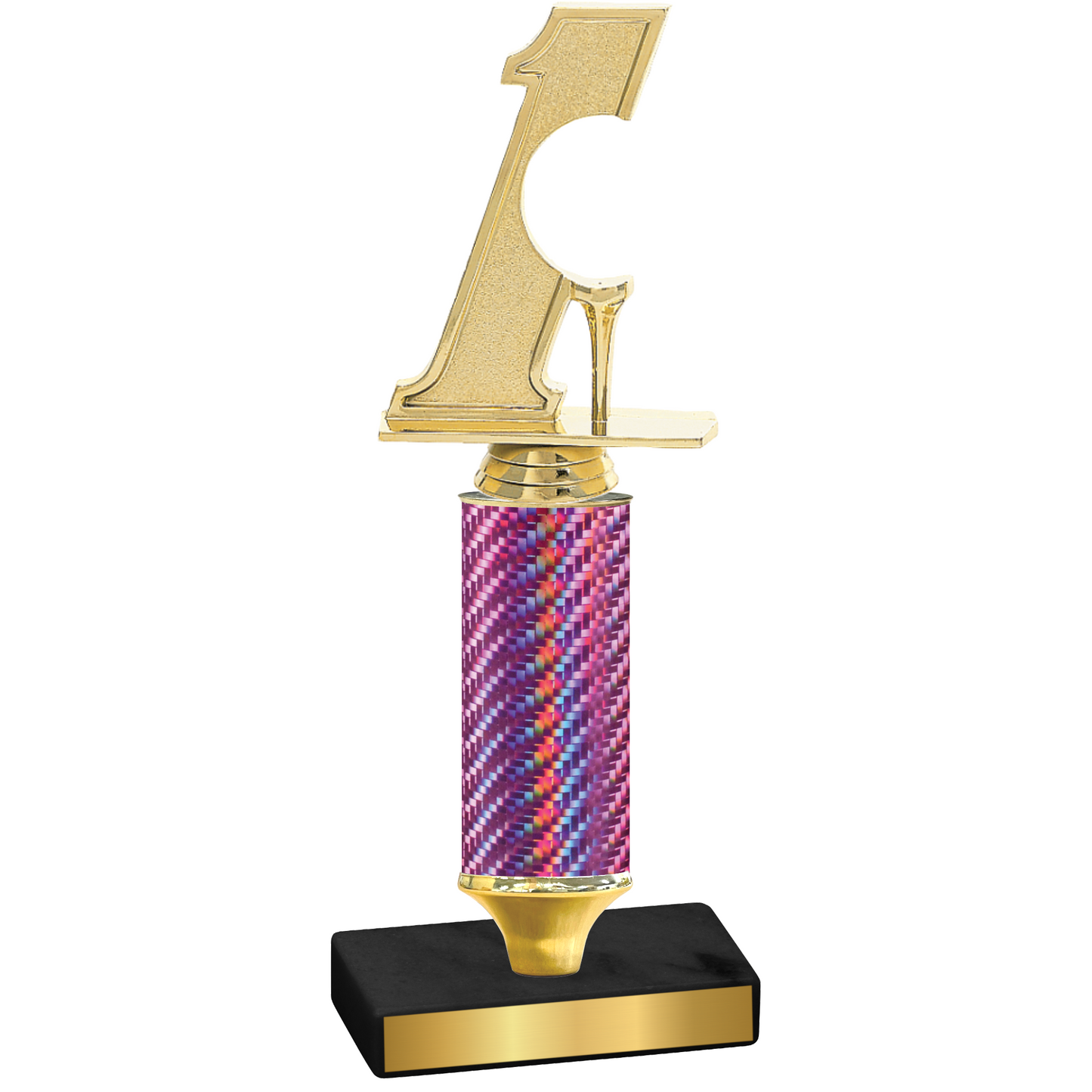 Value Pink Carbon Fiber Golf Trophy