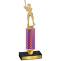 Value Pink Carbon Fiber Baseball Trophy