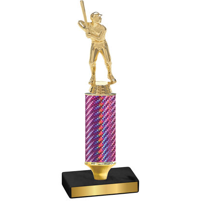 Value Pink Carbon Fiber Baseball Trophy