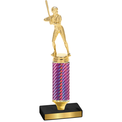 Value Pink Carbon Fiber Softball Trophy