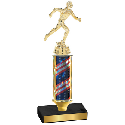 Value Flag USA Running Trophy