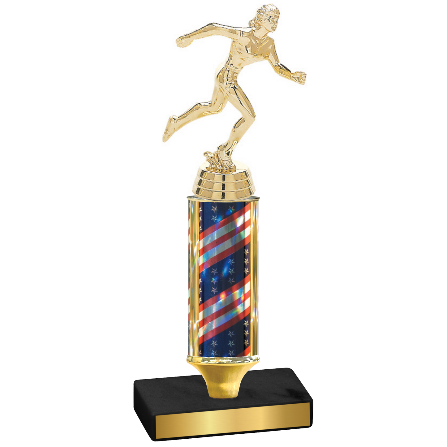 Value Flag USA Running Trophy