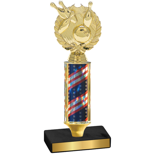 Value Flag USA Bowling Trophy