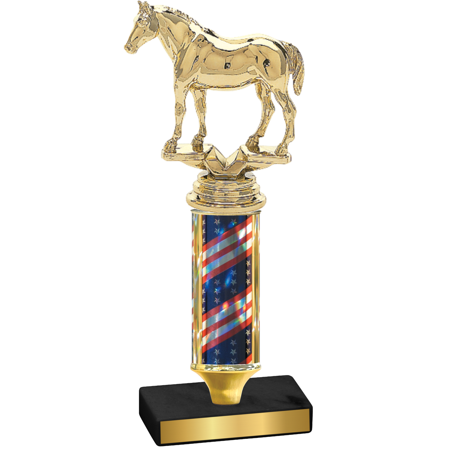 Value Flag USA Horses Trophy