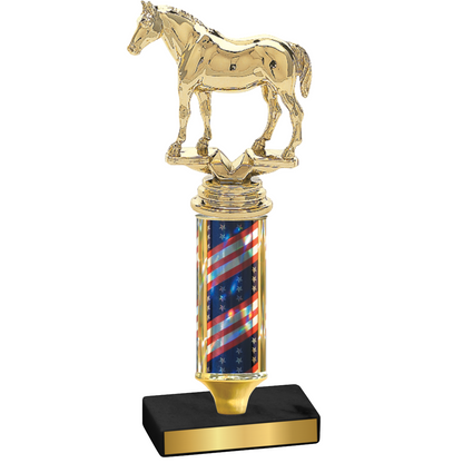 Value Flag USA Horses Trophy