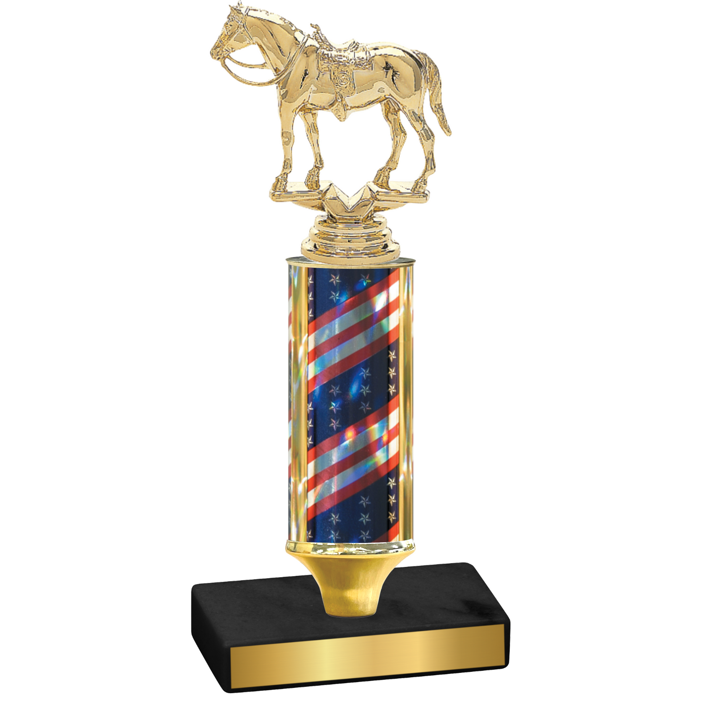 Value Flag USA Horses Trophy