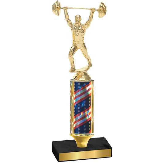 Value Flag USA Weights Trophy