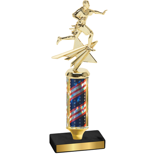 Value Flag USA Flag Football Trophy