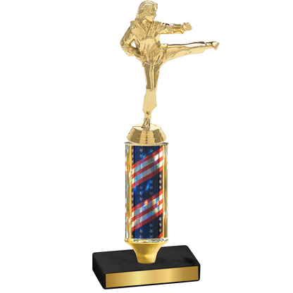 Value Flag USA Karate Trophy