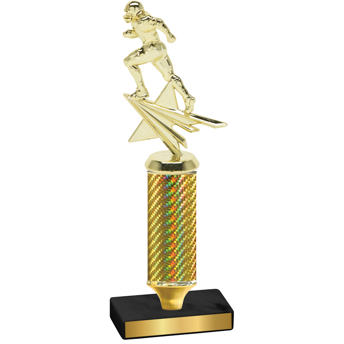 Value Gold Carbon Fiber Football Trophy