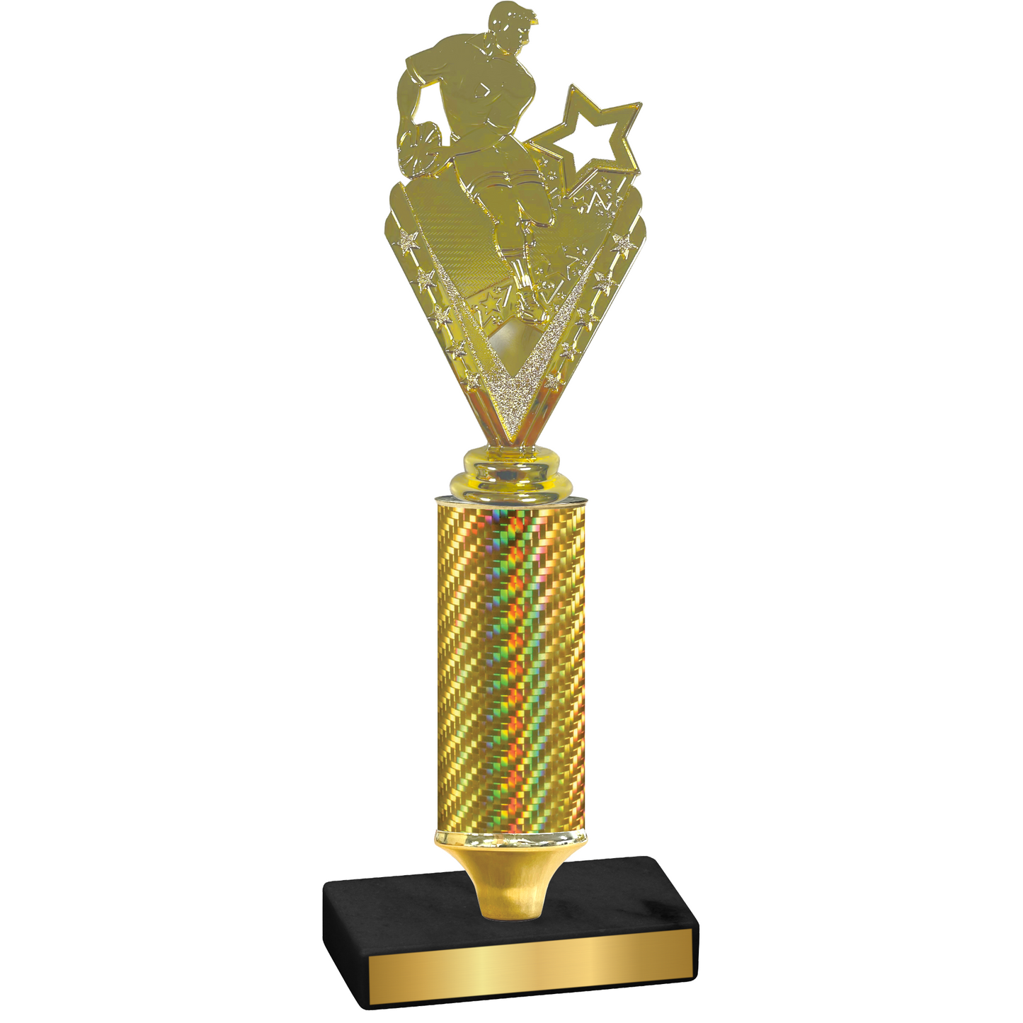 Value Gold Carbon Fiber Rugby Trophy