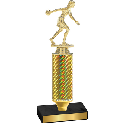 Value Gold Carbon Fiber Bowling Trophy