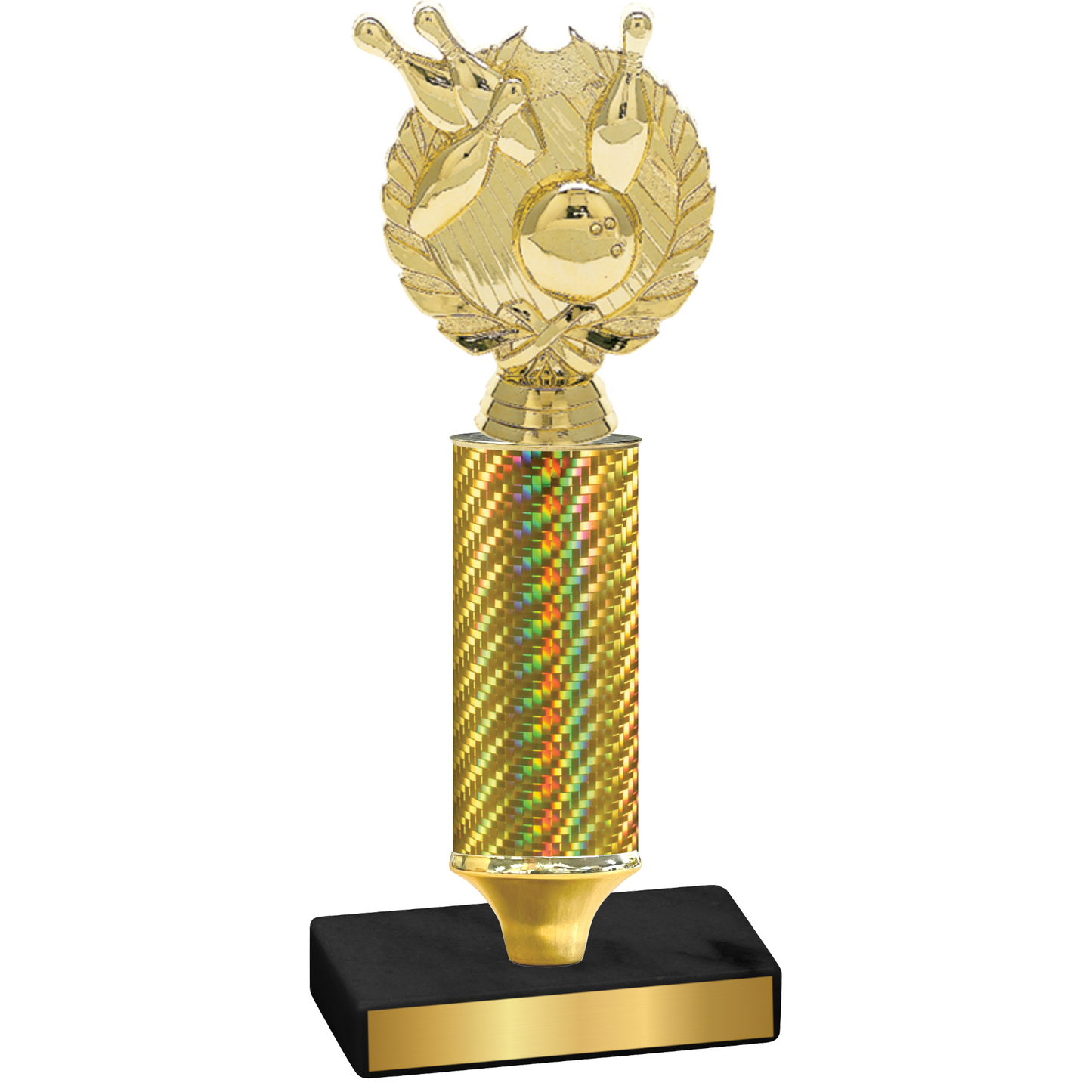 Value Gold Carbon Fiber Bowling Trophy