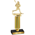 Value Gold Carbon Fiber Lacrosse Trophy