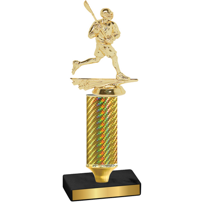 Value Gold Carbon Fiber Lacrosse Trophy