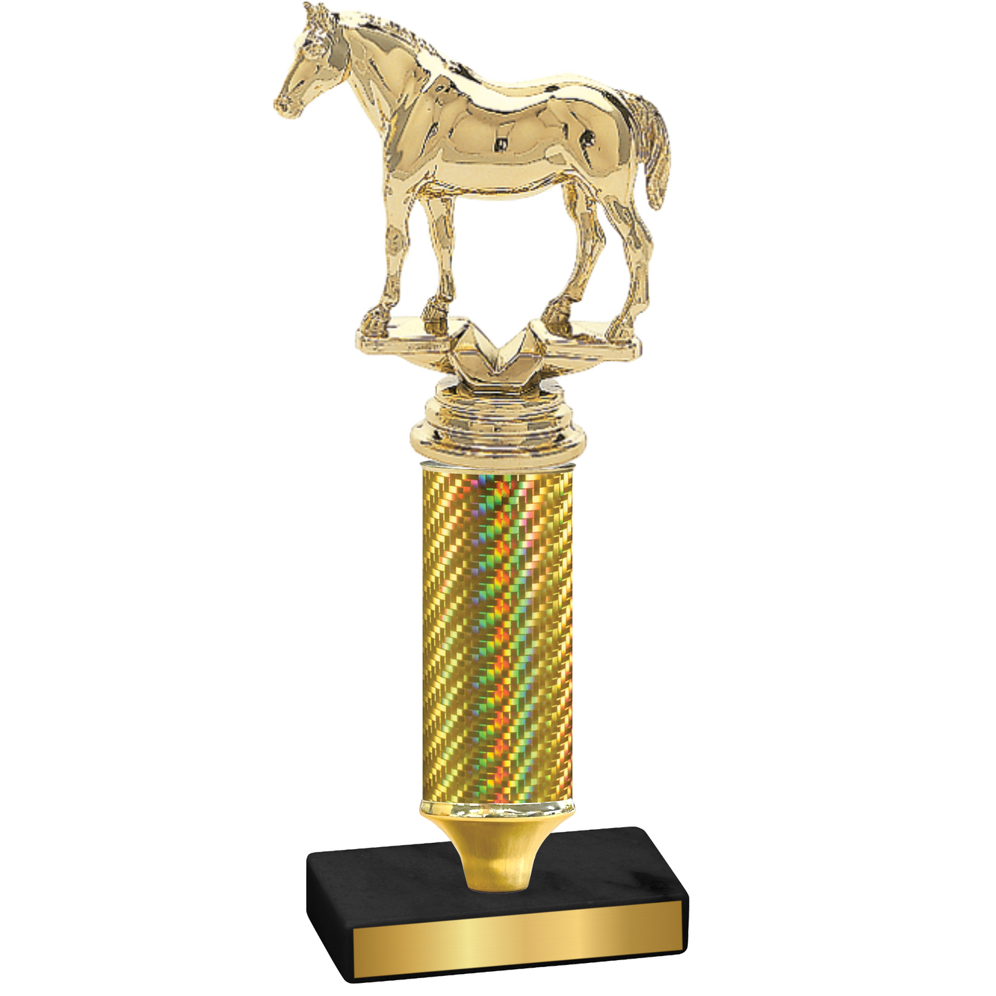 Value Gold Carbon Fiber Horses Trophy