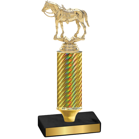 Value Gold Carbon Fiber Horses Trophy