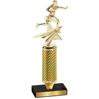 Value Gold Carbon Fiber Flag Football Trophy