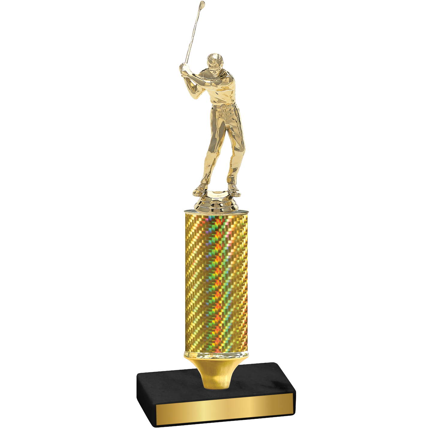 Value Gold Carbon Fiber Golf Trophy