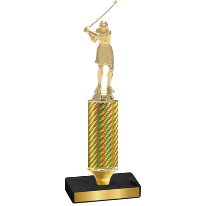 Value Gold Carbon Fiber Golf Trophy