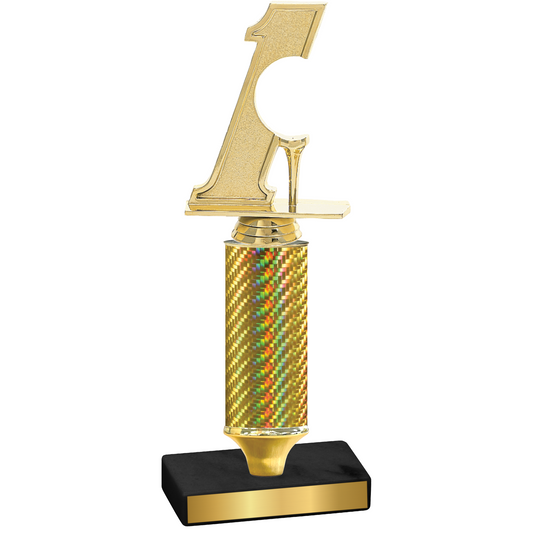 Value Gold Carbon Fiber Golf Trophy