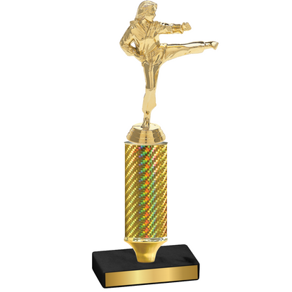 Value Gold Carbon Fiber Karate Trophy