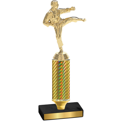 Value Gold Carbon Fiber Karate Trophy