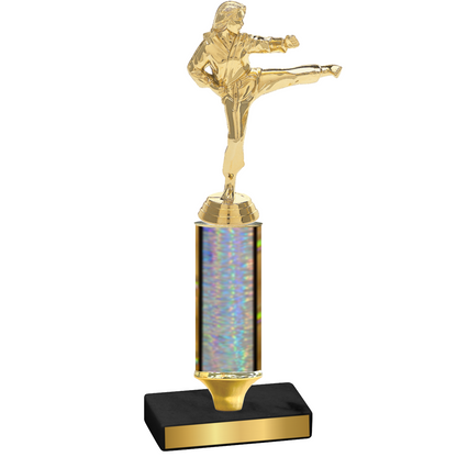 Value Silver Glacier Karate Trophy