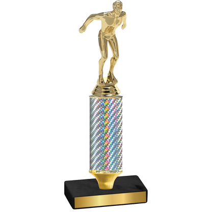 Value Silver Carbon Fiber Swimming Trophy