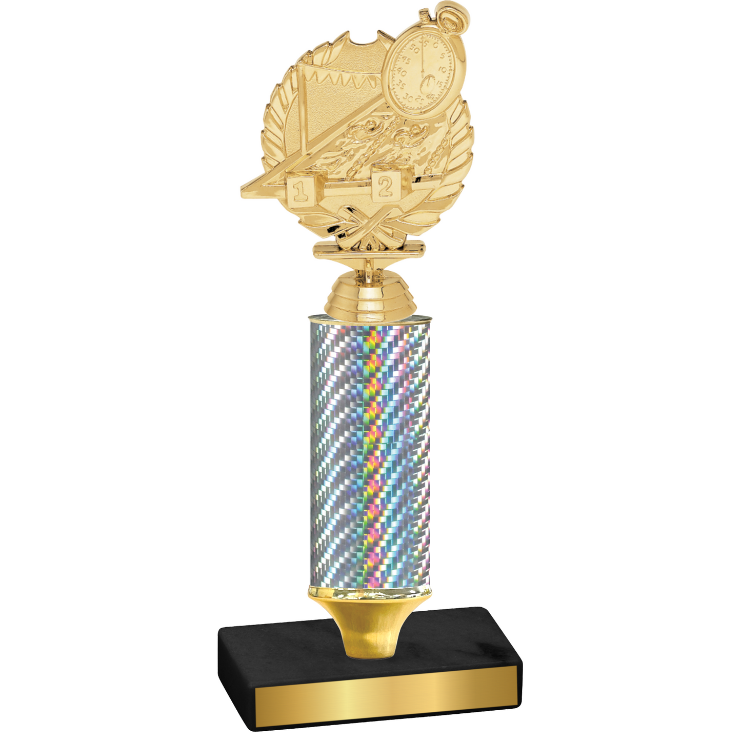 Value Silver Carbon Fiber Swimming Trophy