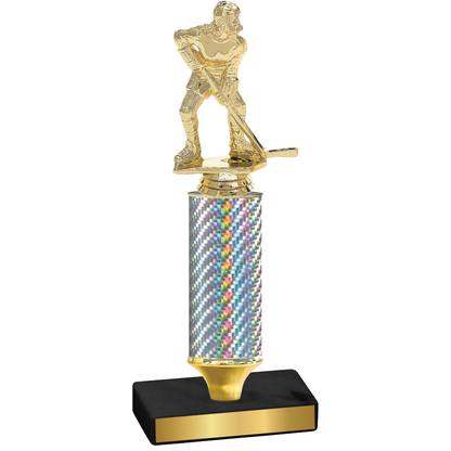 Value Silver Carbon Fiber Hockey Trophy