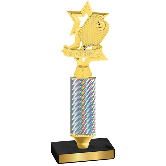 Value Silver Carbon Fiber Pickleball Trophy