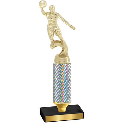 Value Silver Carbon Fiber Basketball Trophy