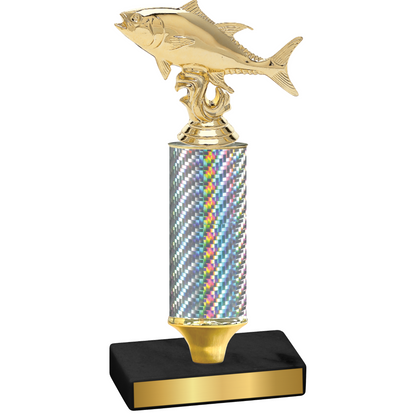 Value Silver Carbon Fiber Fishing Trophy