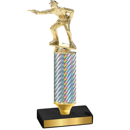 Value Silver Carbon Fiber Shooter Trophy