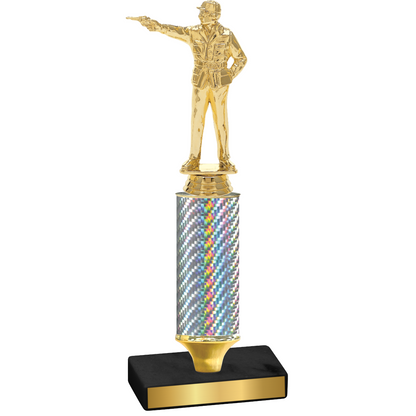 Value Silver Carbon Fiber Shooter Trophy