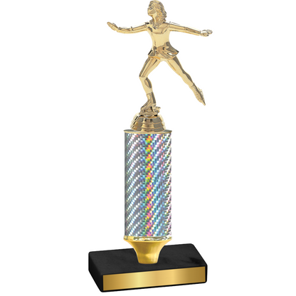 Value Silver Carbon Fiber Skater Trophy