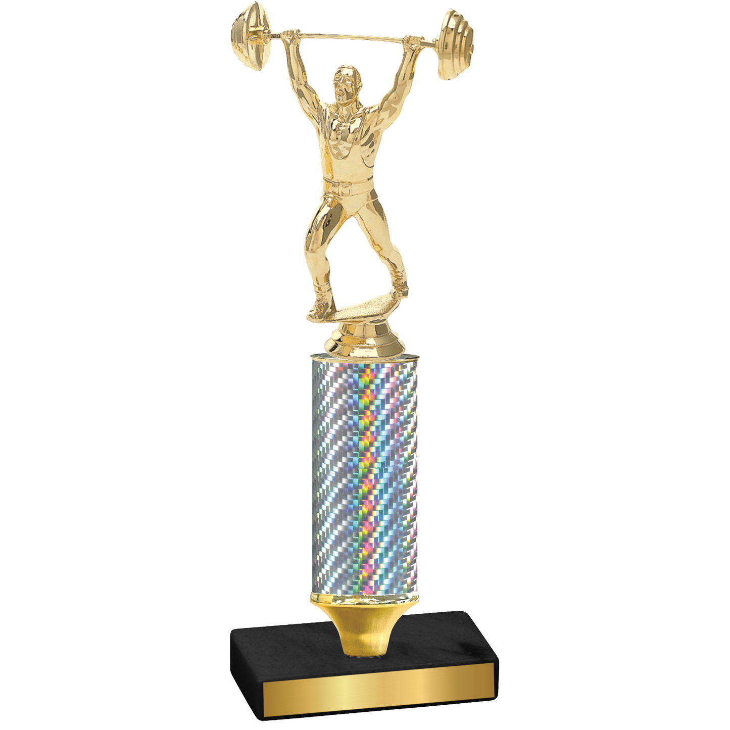 Value Silver Carbon Fiber Weights Trophy