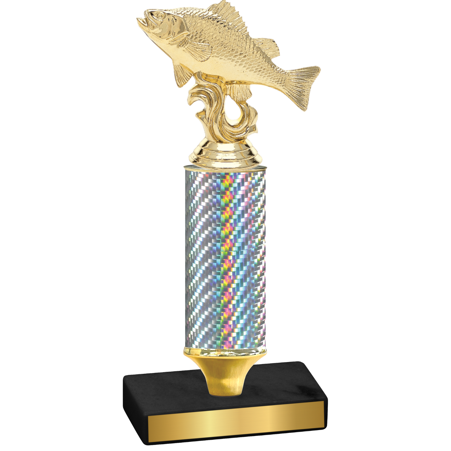 Value Silver Carbon Fiber Fishing Trophy