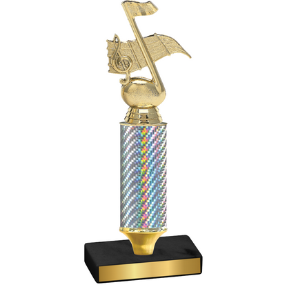 Value Silver Carbon Fiber Music Trophy