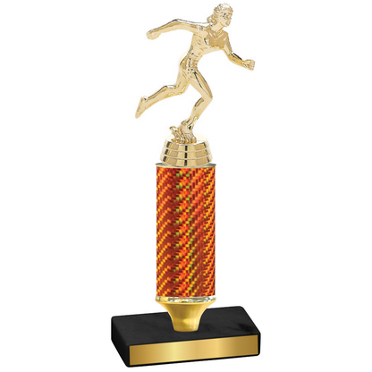 Value Orange Carbon Fiber Running Trophy