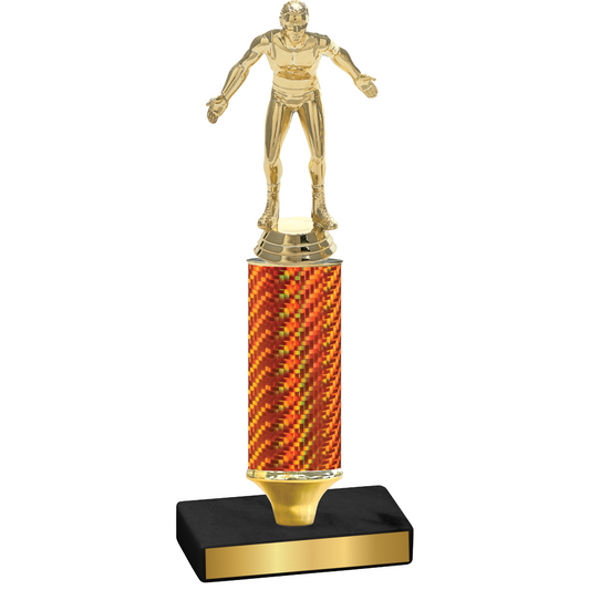 Value Orange Carbon Fiber Wrestling Trophy