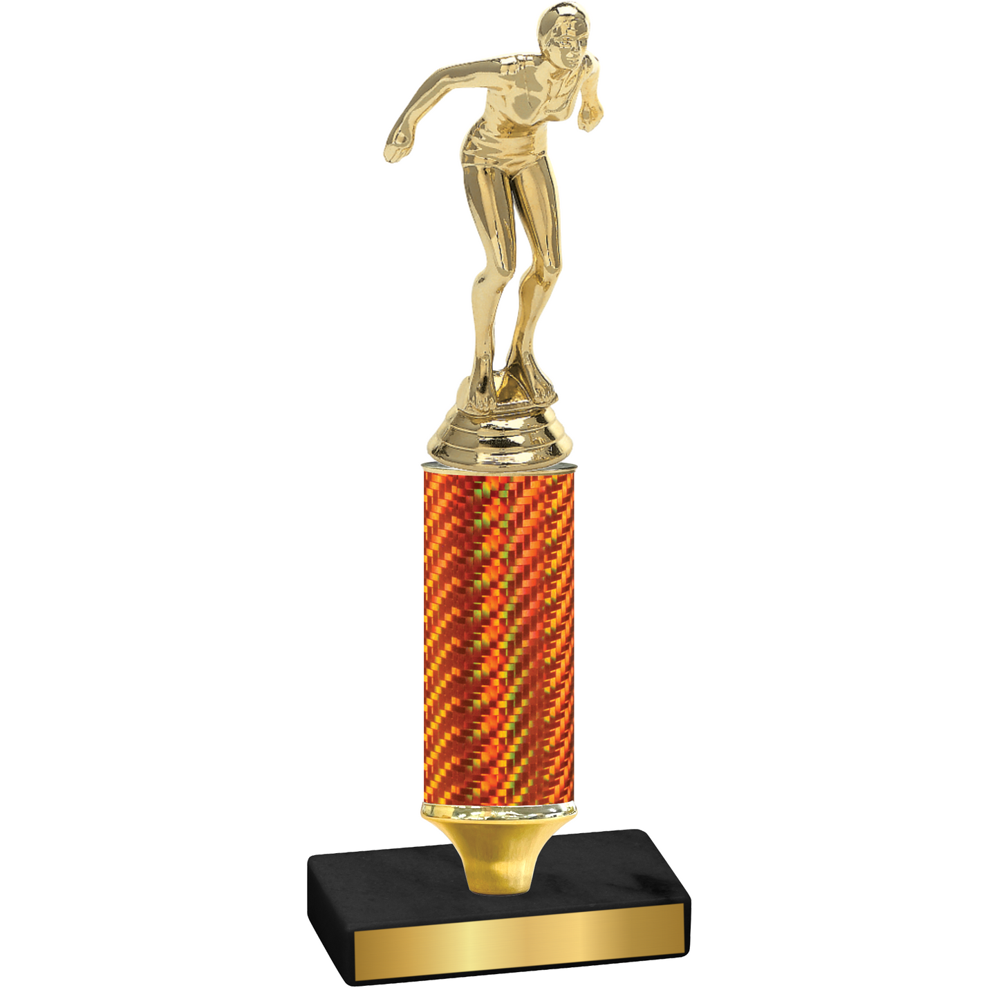 Value Orange Carbon Fiber Tennis Trophy