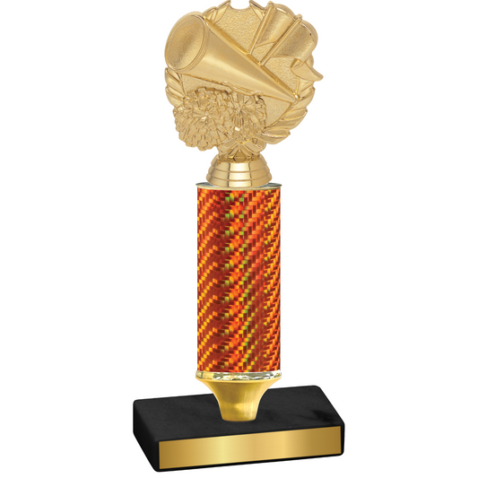 Value Orange Carbon Fiber Cheerleading Trophy